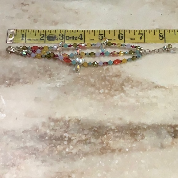 😍925 Silver Emily Ray Three Strand Swarovski Bracelet😍NWOT - Picture 6 of 9
